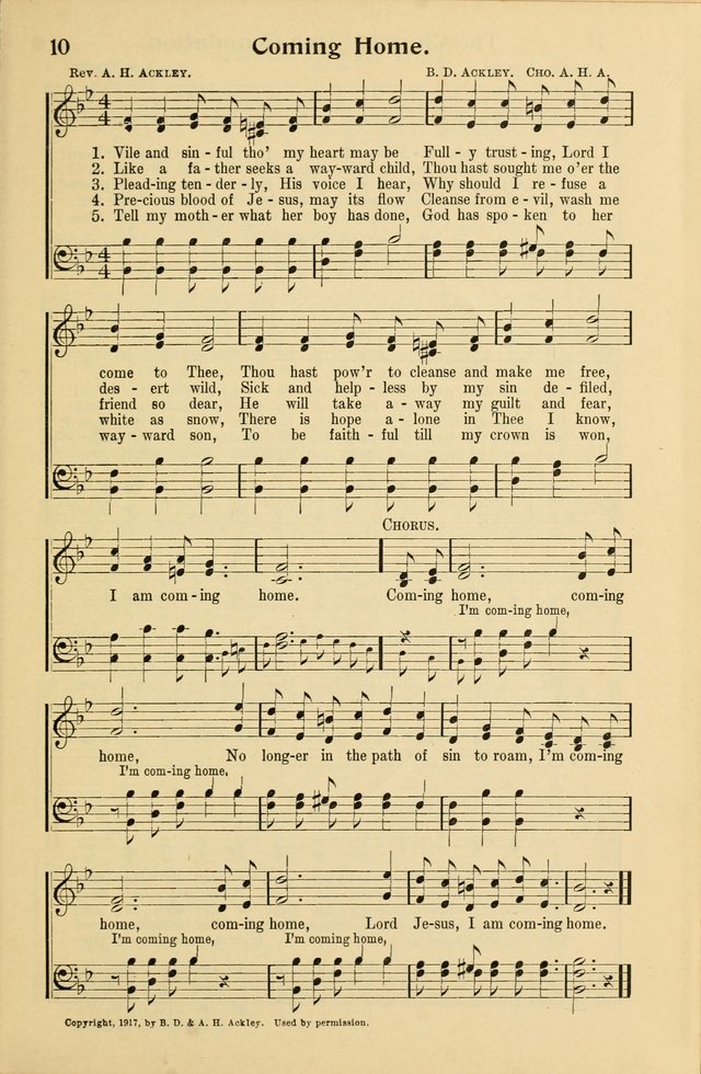 Northfield Hymnal No. 3 page 10