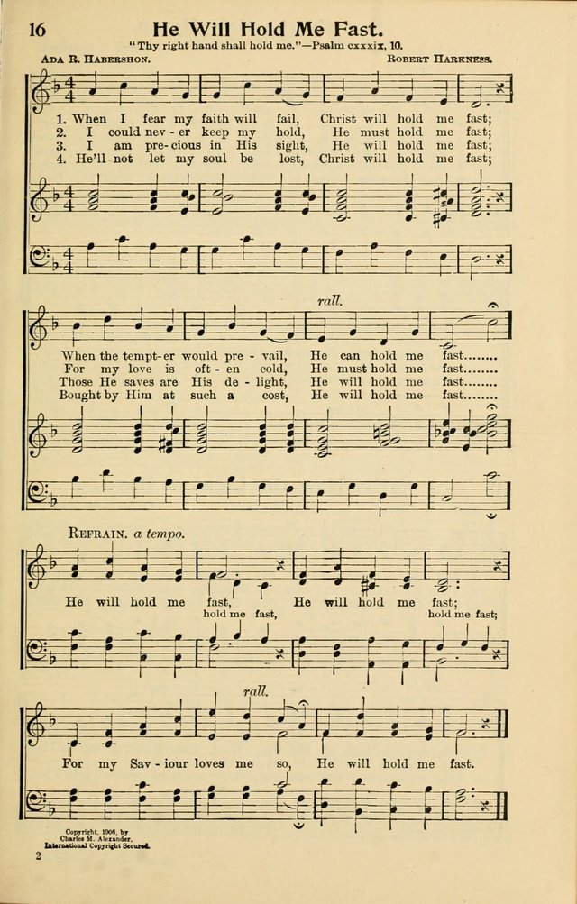 Northfield Hymnal No. 3 page 16