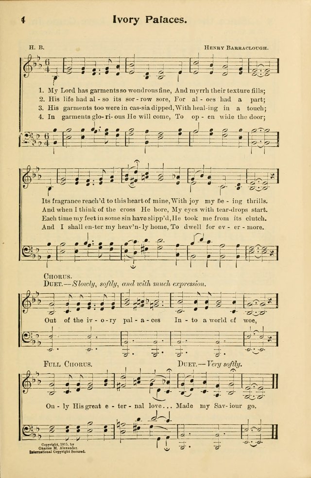 Northfield Hymnal No. 3 page 4