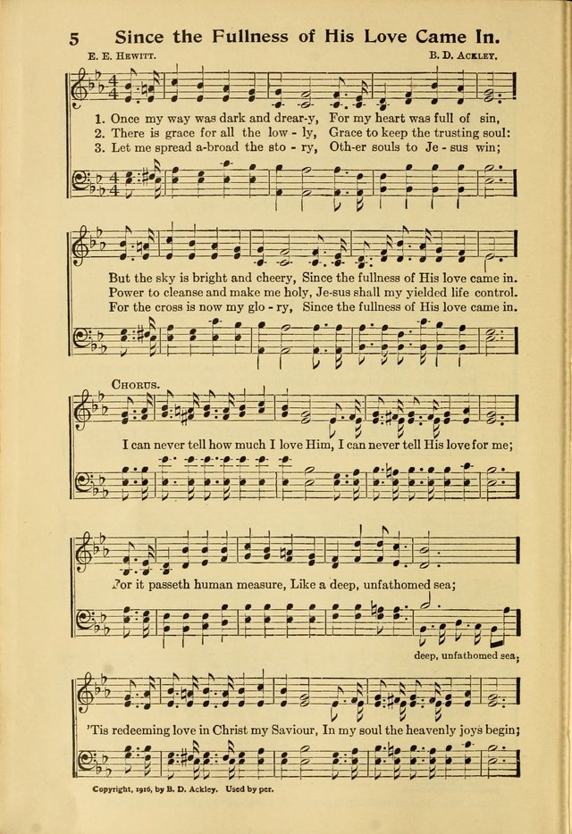 Northfield Hymnal No. 3 page 5