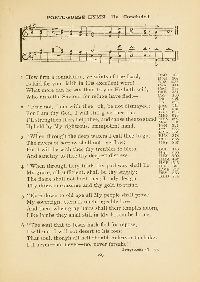 The National Hymn Book of the American Churches: comprising the hymns which are common to the hymnaries of the Baptists, Congregationalists, Episcopalians, Lutherans, Methodists, Presbyterians... page 103