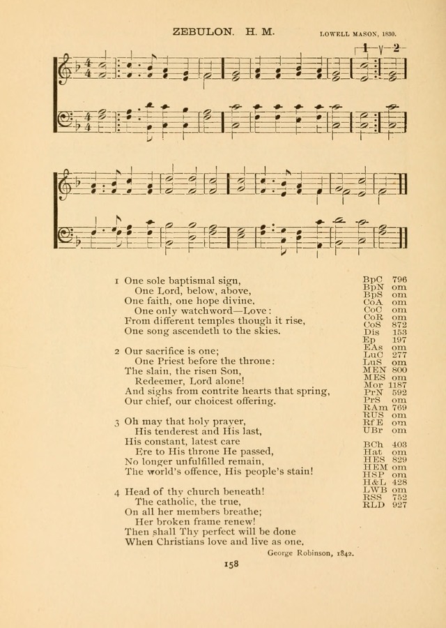 The National Hymn Book of the American Churches: comprising the hymns which are common to the hymnaries of the Baptists, Congregationalists, Episcopalians, Lutherans, Methodists, Presbyterians... page 158