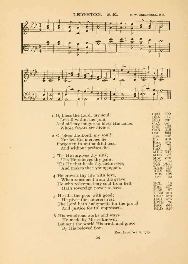 The National Hymn Book of the American Churches: comprising the hymns which are common to the hymnaries of the Baptists, Congregationalists, Episcopalians, Lutherans, Methodists, Presbyterians... page 24