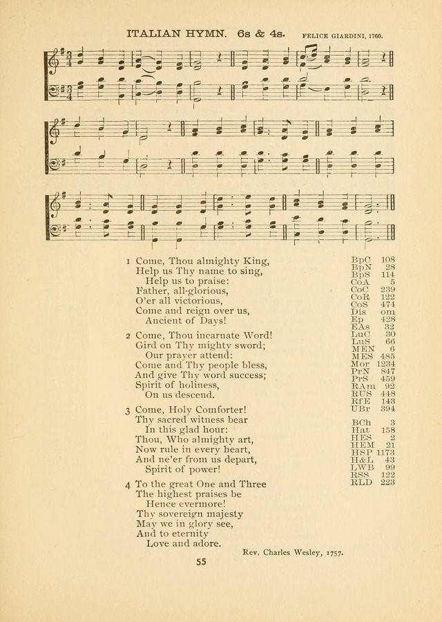 The National Hymn Book of the American Churches: comprising the hymns which are common to the hymnaries of the Baptists, Congregationalists, Episcopalians, Lutherans, Methodists, Presbyterians... page 55