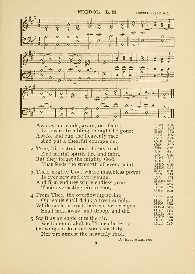 The National Hymn Book of the American Churches: comprising the hymns which are common to the hymnaries of the Baptists, Congregationalists, Episcopalians, Lutherans, Methodists, Presbyterians... page 7