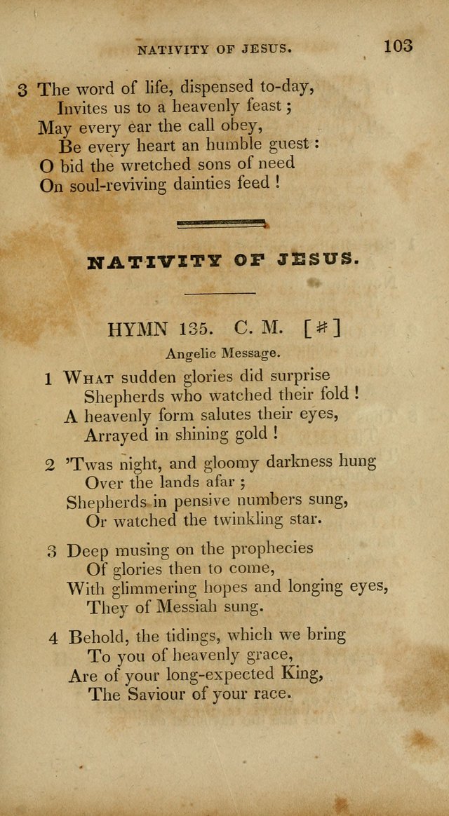 The New Hymn Book, Designed for Universalist Societies: compiled from approved authors, with variations and additions. Second Ed. page 114