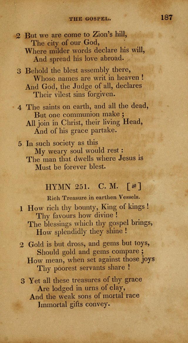 The New Hymn Book, Designed for Universalist Societies: compiled from approved authors, with variations and additions. Second Ed. page 198