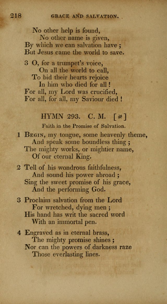 The New Hymn Book, Designed for Universalist Societies: compiled from approved authors, with variations and additions. Second Ed. page 229