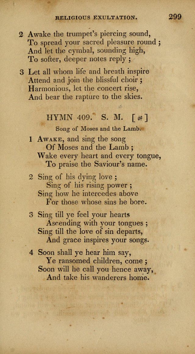 The New Hymn Book, Designed for Universalist Societies: compiled from approved authors, with variations and additions. Second Ed. page 310