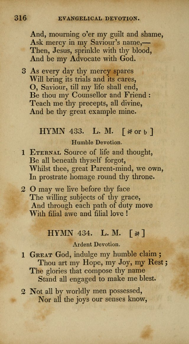 The New Hymn Book, Designed for Universalist Societies: compiled from approved authors, with variations and additions. Second Ed. page 327