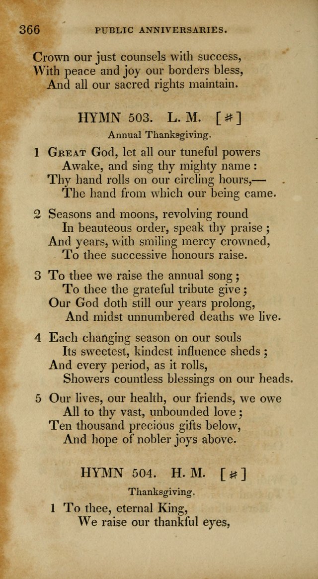 The New Hymn Book, Designed for Universalist Societies: compiled from approved authors, with variations and additions. Second Ed. page 377