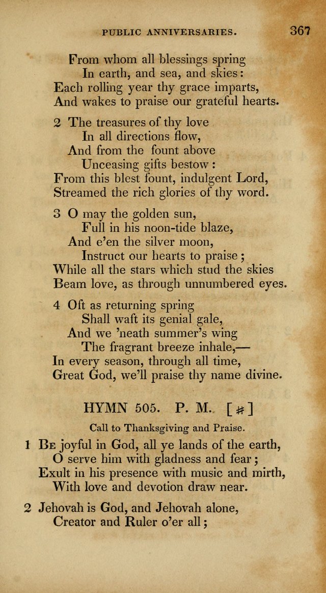 The New Hymn Book, Designed for Universalist Societies: compiled from approved authors, with variations and additions. Second Ed. page 378