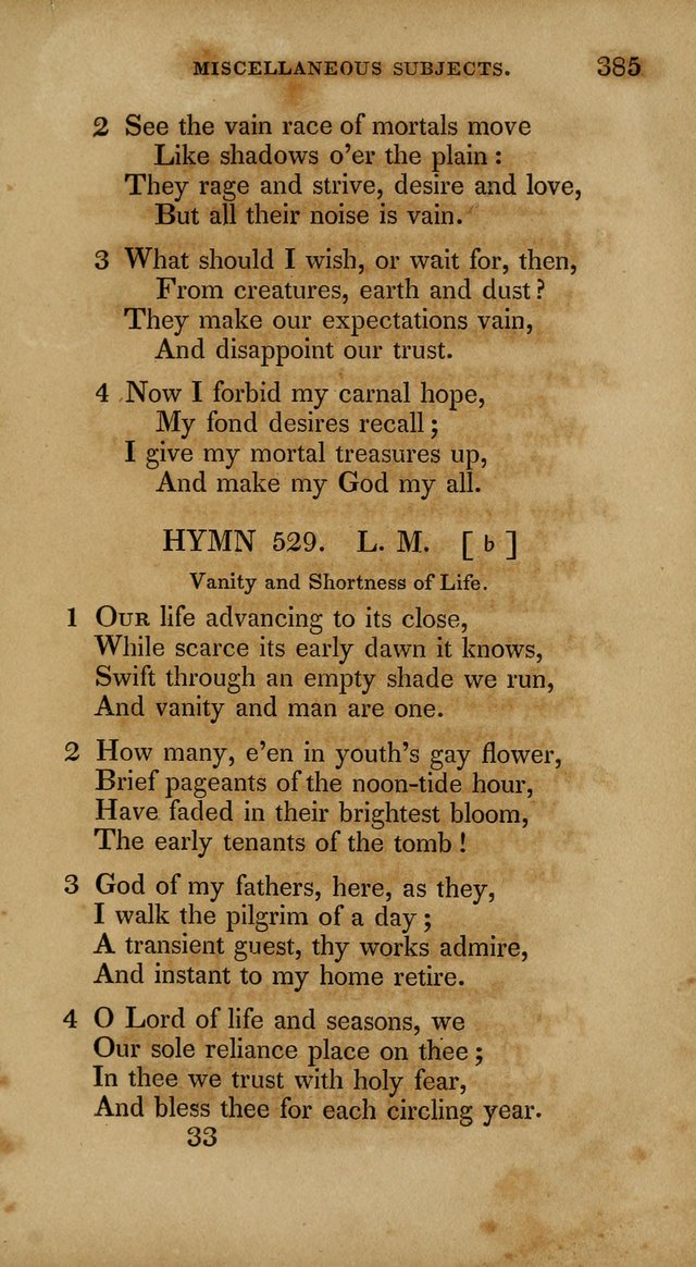 The New Hymn Book, Designed for Universalist Societies: compiled from approved authors, with variations and additions. Second Ed. page 396