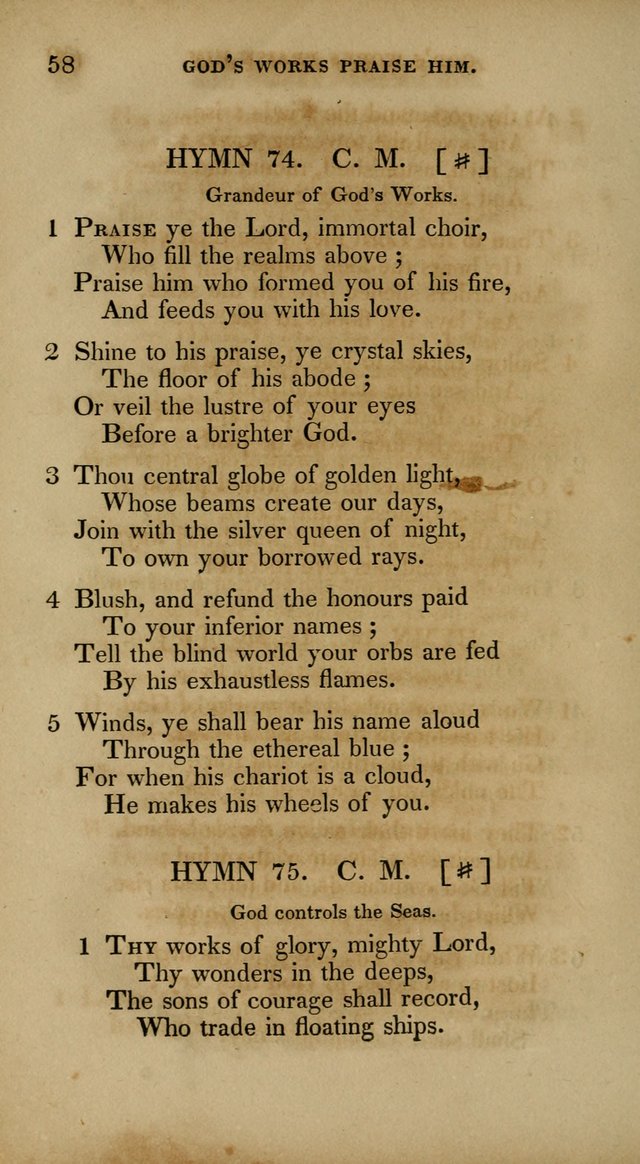 The New Hymn Book, Designed for Universalist Societies: compiled from approved authors, with variations and additions. Second Ed. page 69