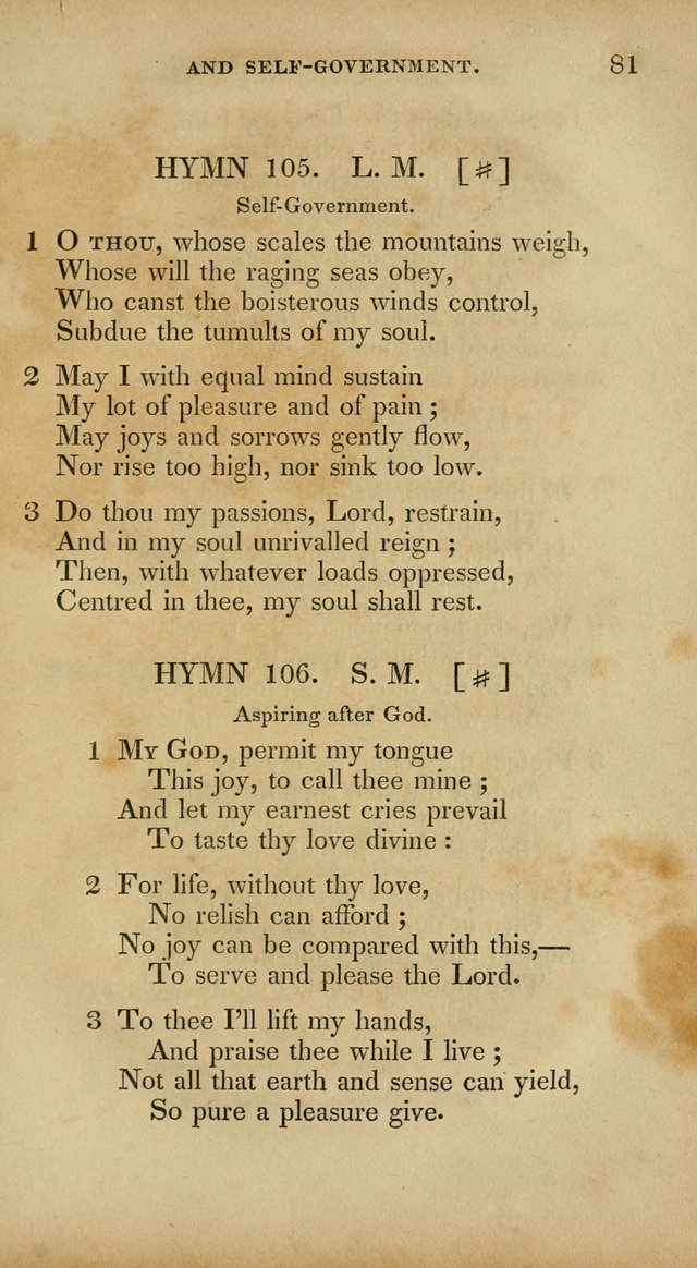 The New Hymn Book, Designed for Universalist Societies: compiled from approved authors, with variations and additions. Second Ed. page 92