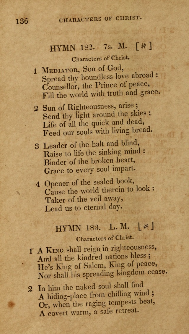 The New Hymn Book, Designed for Universalist Societies: compiled from approved authors, with variations and additions (9th ed.) page 136