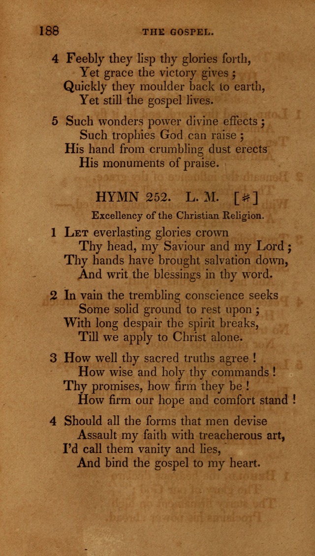 The New Hymn Book, Designed for Universalist Societies: compiled from approved authors, with variations and additions (9th ed.) page 188