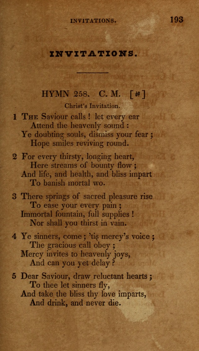 The New Hymn Book, Designed for Universalist Societies: compiled from approved authors, with variations and additions (9th ed.) page 193