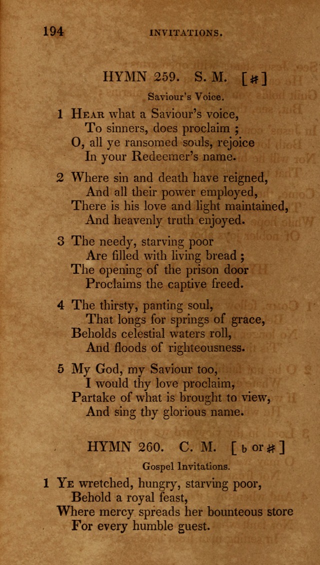 The New Hymn Book, Designed for Universalist Societies: compiled from approved authors, with variations and additions (9th ed.) page 194