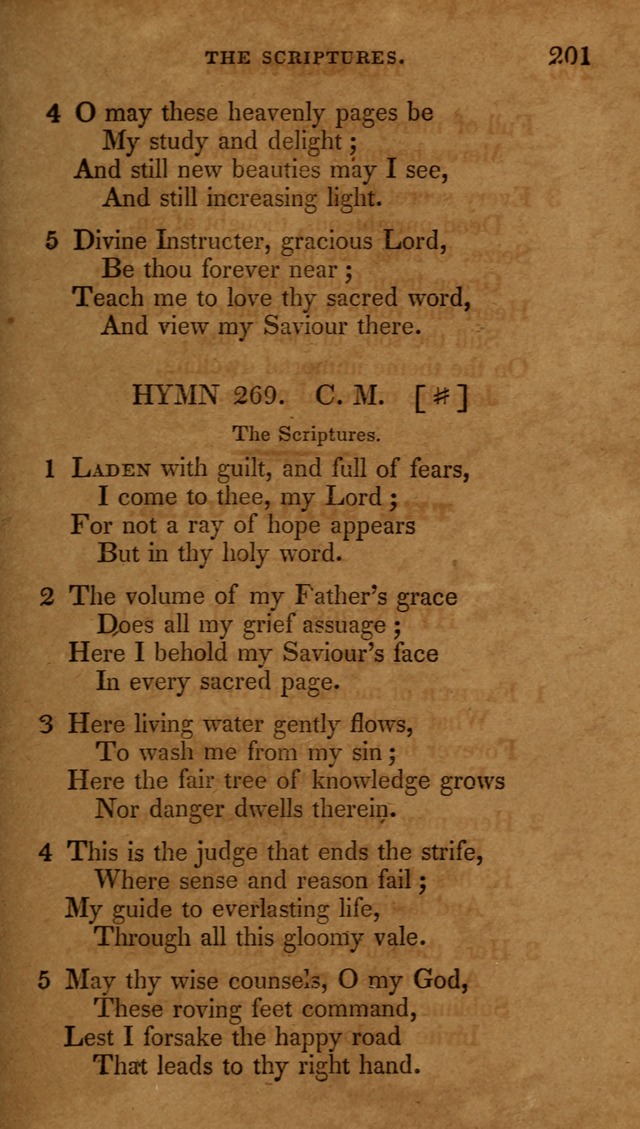 The New Hymn Book, Designed for Universalist Societies: compiled from approved authors, with variations and additions (9th ed.) page 201