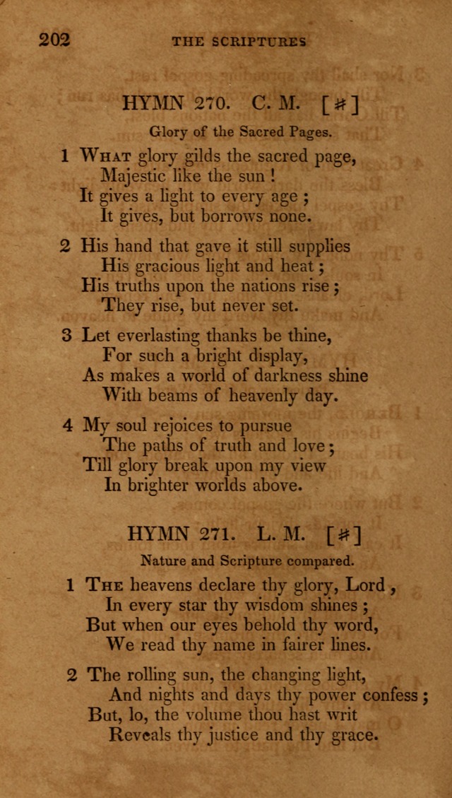 The New Hymn Book, Designed for Universalist Societies: compiled from approved authors, with variations and additions (9th ed.) page 202