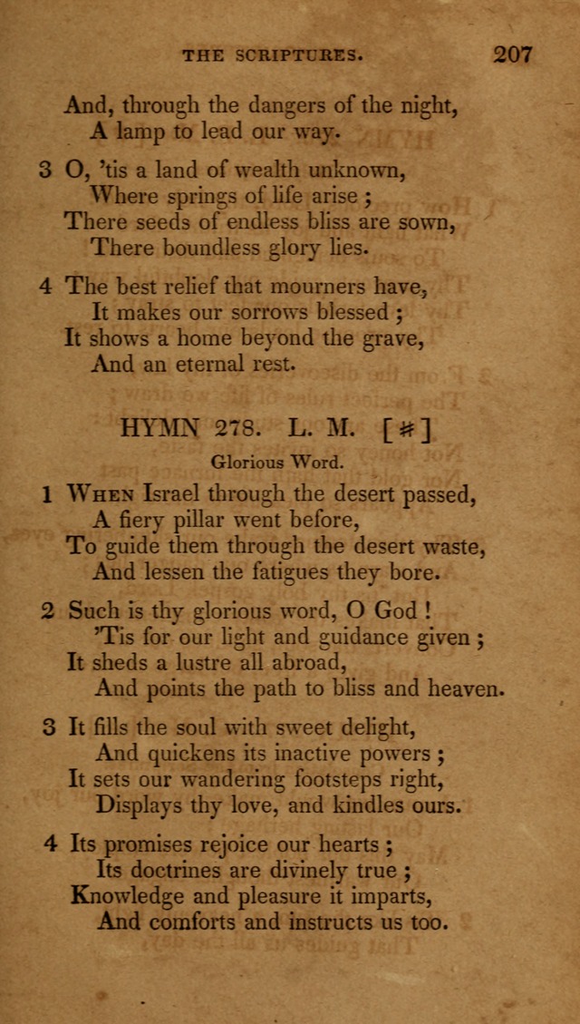 The New Hymn Book, Designed for Universalist Societies: compiled from approved authors, with variations and additions (9th ed.) page 207