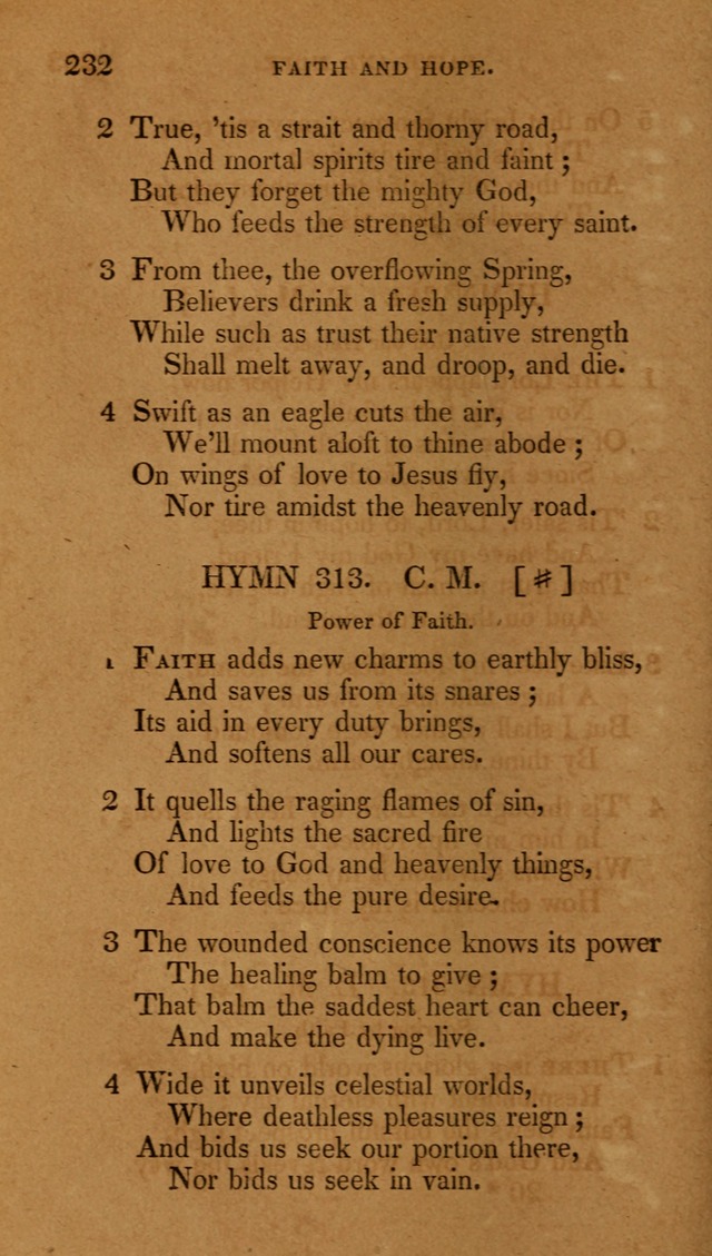 The New Hymn Book, Designed for Universalist Societies: compiled from approved authors, with variations and additions (9th ed.) page 232