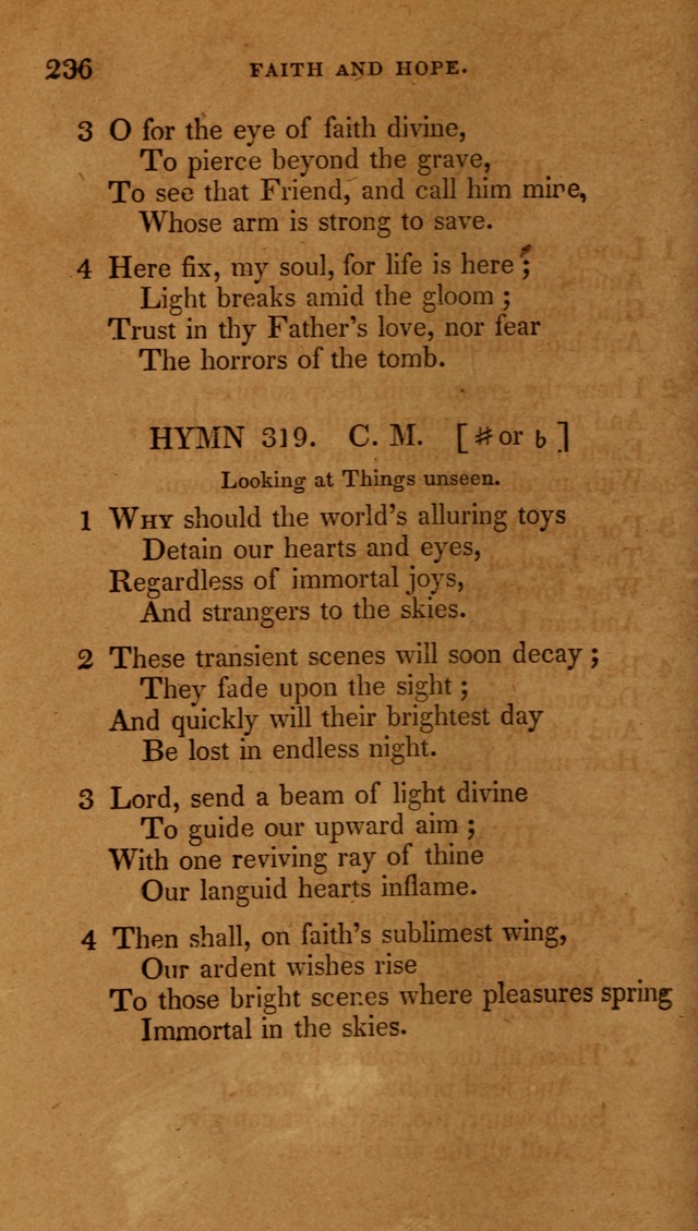 The New Hymn Book, Designed for Universalist Societies: compiled from approved authors, with variations and additions (9th ed.) page 236