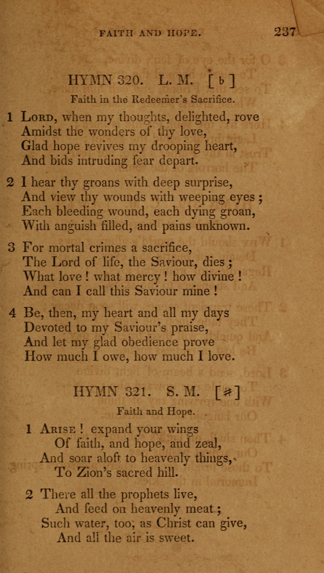 The New Hymn Book, Designed for Universalist Societies: compiled from approved authors, with variations and additions (9th ed.) page 237