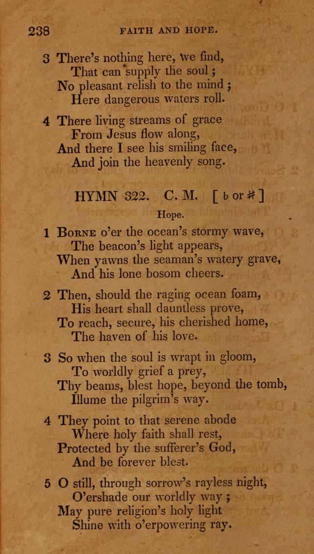 The New Hymn Book, Designed for Universalist Societies: compiled from approved authors, with variations and additions (9th ed.) page 238