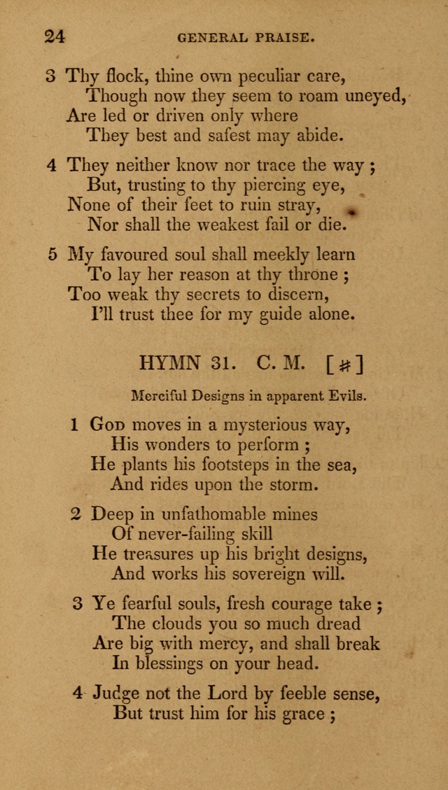 The New Hymn Book, Designed for Universalist Societies: compiled from approved authors, with variations and additions (9th ed.) page 24