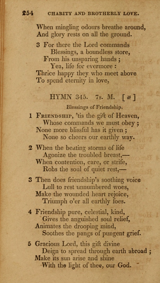 The New Hymn Book, Designed for Universalist Societies: compiled from approved authors, with variations and additions (9th ed.) page 254