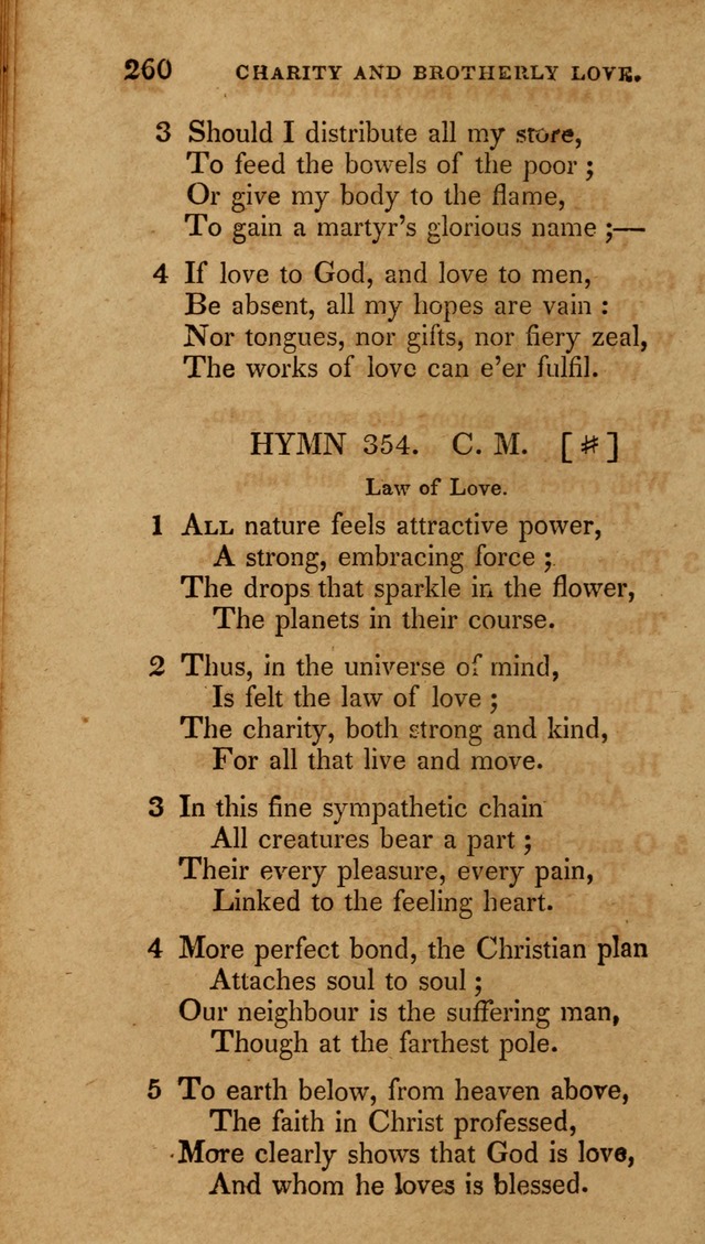 The New Hymn Book, Designed for Universalist Societies: compiled from approved authors, with variations and additions (9th ed.) page 260