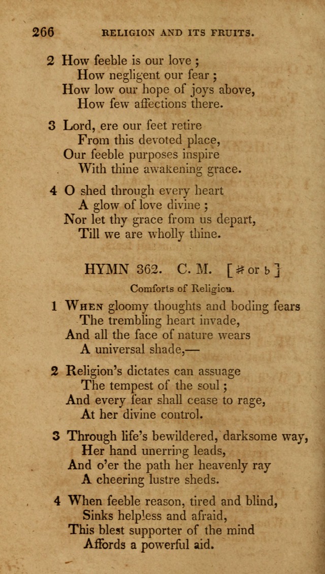 The New Hymn Book, Designed for Universalist Societies: compiled from approved authors, with variations and additions (9th ed.) page 266