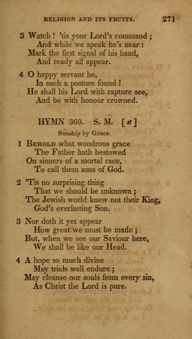 The New Hymn Book, Designed for Universalist Societies: compiled from approved authors, with variations and additions (9th ed.) page 271