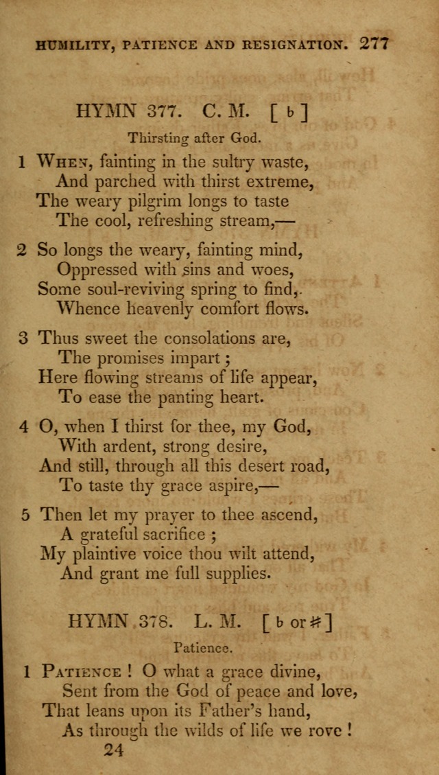 The New Hymn Book, Designed for Universalist Societies: compiled from approved authors, with variations and additions (9th ed.) page 277