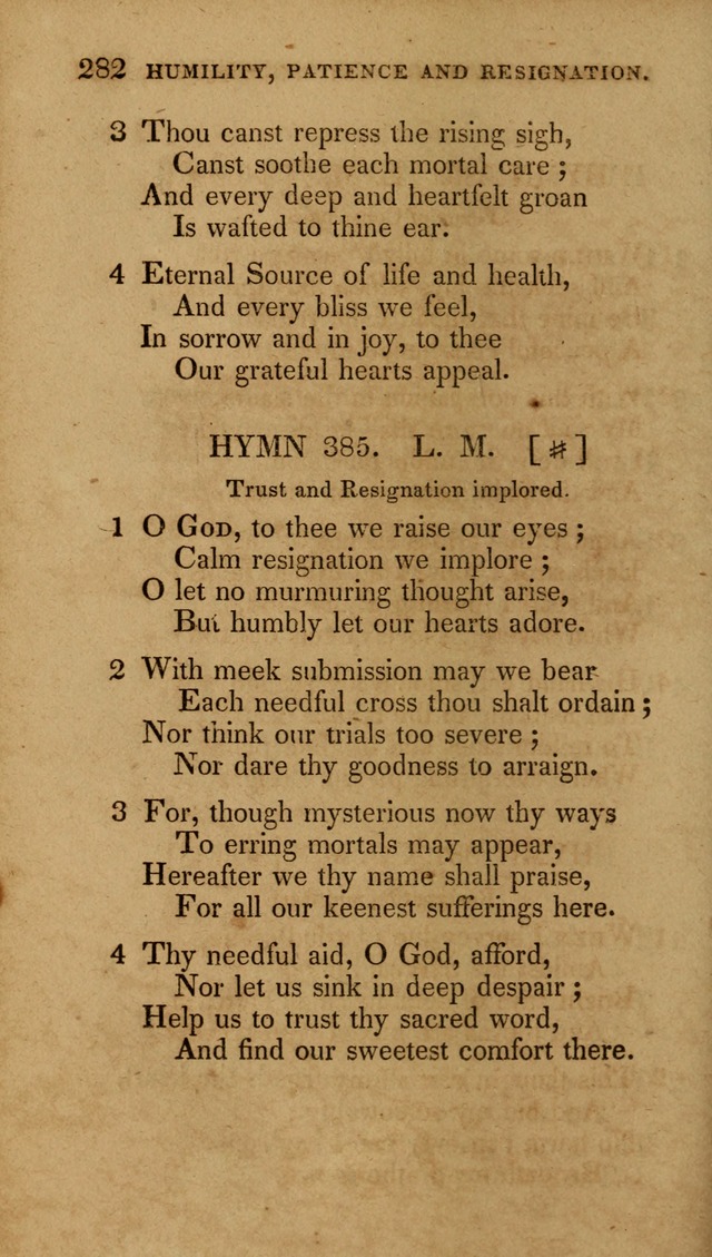 The New Hymn Book, Designed for Universalist Societies: compiled from approved authors, with variations and additions (9th ed.) page 282