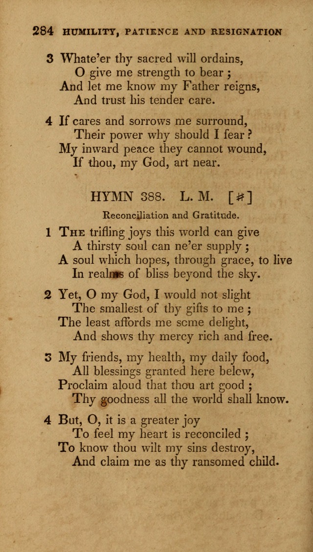 The New Hymn Book, Designed for Universalist Societies: compiled from approved authors, with variations and additions (9th ed.) page 284