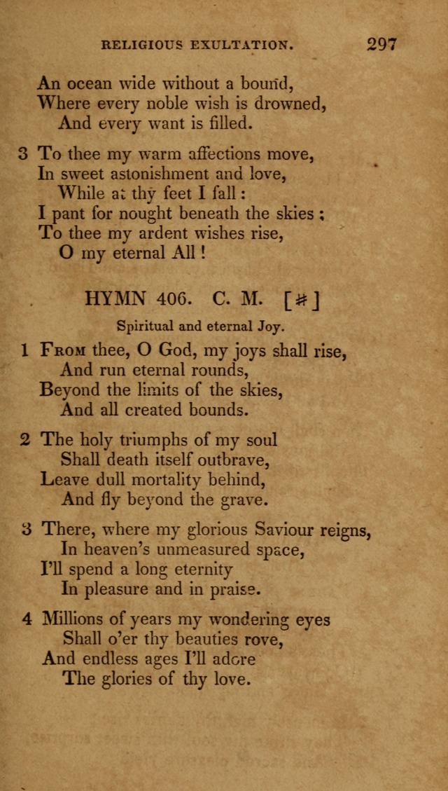 The New Hymn Book, Designed for Universalist Societies: compiled from approved authors, with variations and additions (9th ed.) page 299