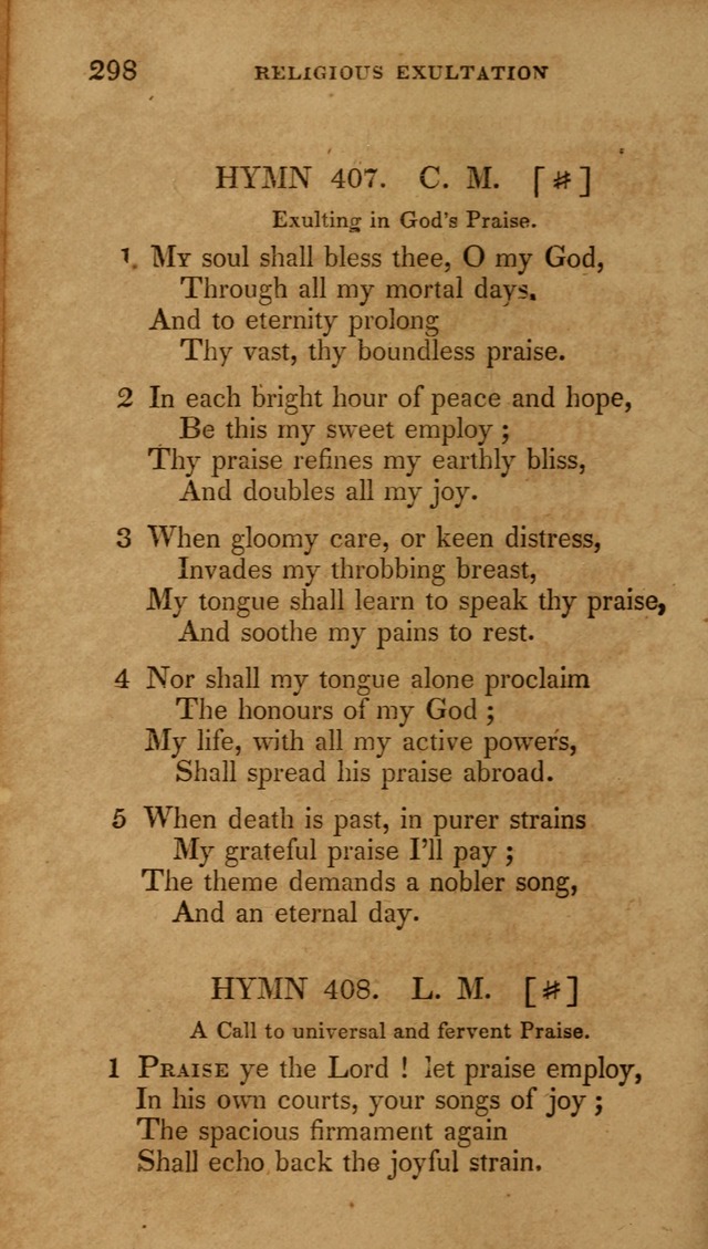 The New Hymn Book, Designed for Universalist Societies: compiled from approved authors, with variations and additions (9th ed.) page 300