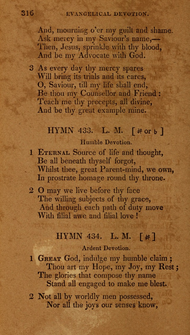 The New Hymn Book, Designed for Universalist Societies: compiled from approved authors, with variations and additions (9th ed.) page 318