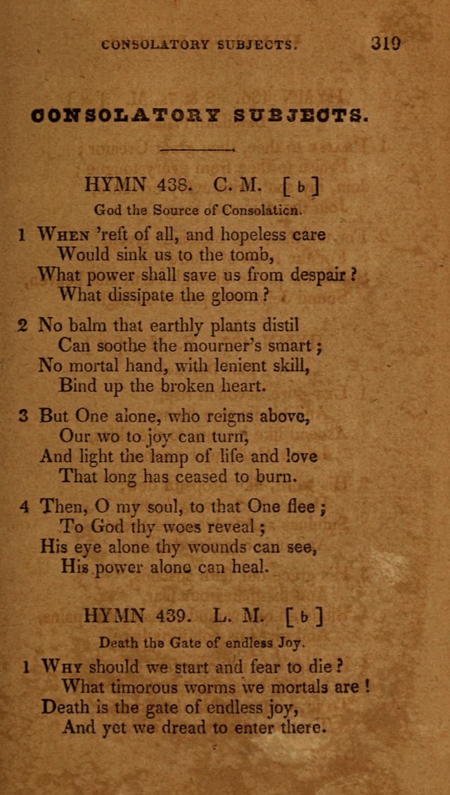 The New Hymn Book, Designed for Universalist Societies: compiled from approved authors, with variations and additions (9th ed.) page 321