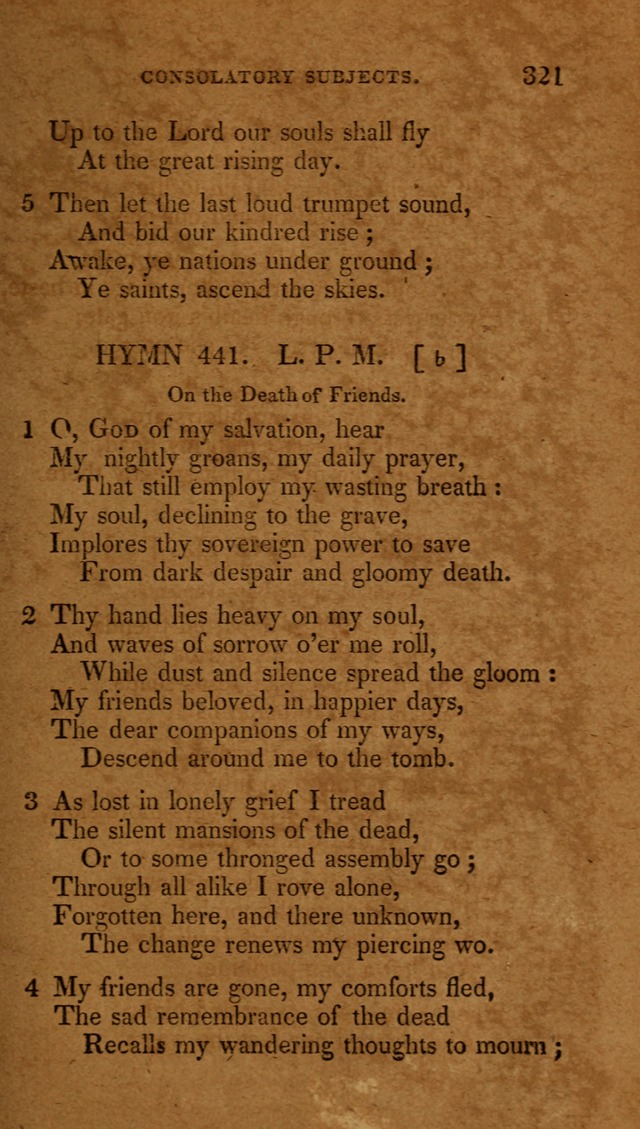 The New Hymn Book, Designed for Universalist Societies: compiled from approved authors, with variations and additions (9th ed.) page 323