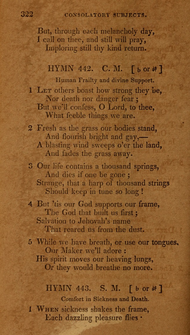 The New Hymn Book, Designed for Universalist Societies: compiled from approved authors, with variations and additions (9th ed.) page 324