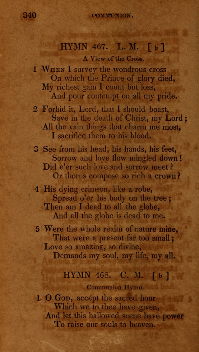 The New Hymn Book, Designed for Universalist Societies: compiled from approved authors, with variations and additions (9th ed.) page 340