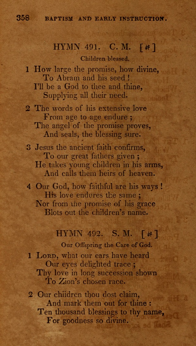 The New Hymn Book, Designed for Universalist Societies: compiled from approved authors, with variations and additions (9th ed.) page 358