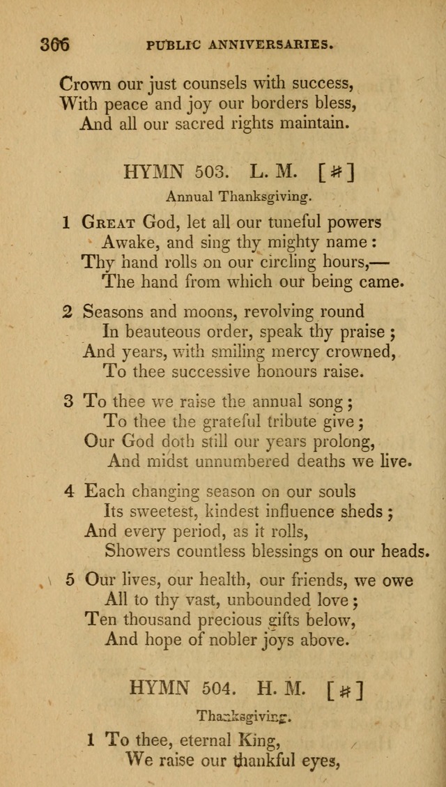 The New Hymn Book, Designed for Universalist Societies: compiled from approved authors, with variations and additions (9th ed.) page 366