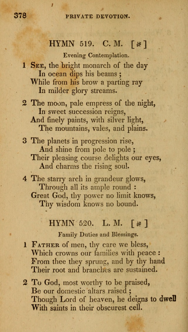 The New Hymn Book, Designed for Universalist Societies: compiled from approved authors, with variations and additions (9th ed.) page 378