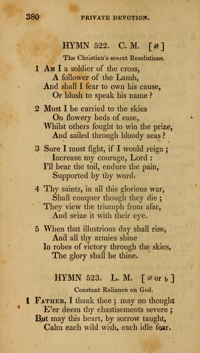 The New Hymn Book, Designed for Universalist Societies: compiled from approved authors, with variations and additions (9th ed.) page 380