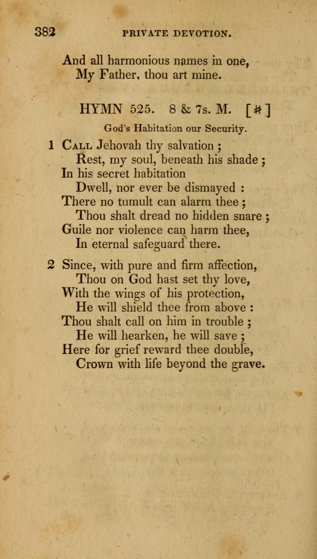 The New Hymn Book, Designed for Universalist Societies: compiled from approved authors, with variations and additions (9th ed.) page 382